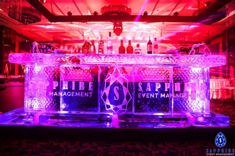 Fancy bar table by Sapphire Event Management