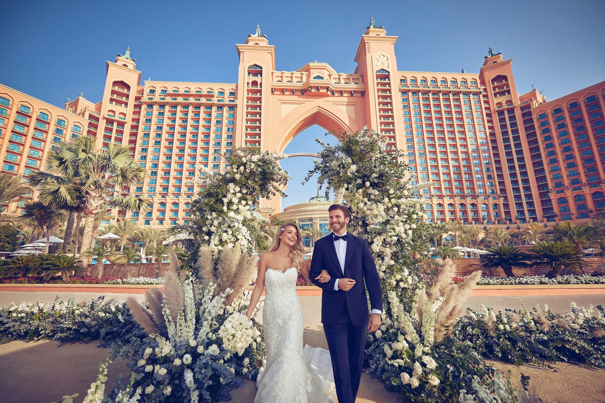 wedding in atlantis the palm