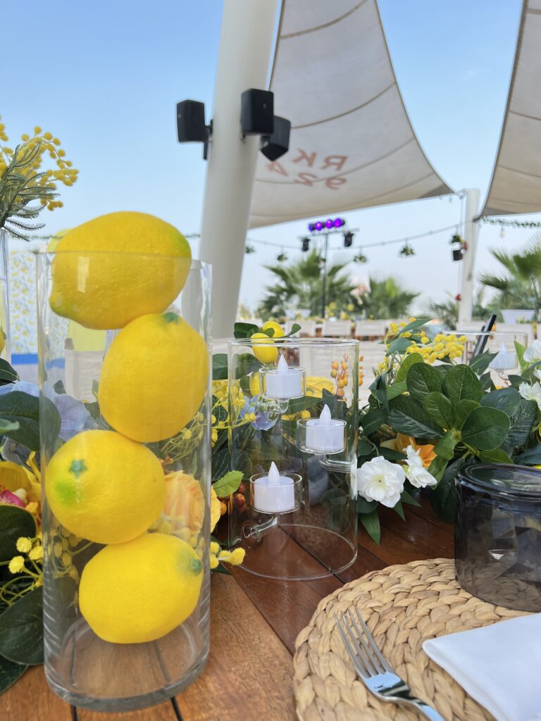 lemon themed birthday party