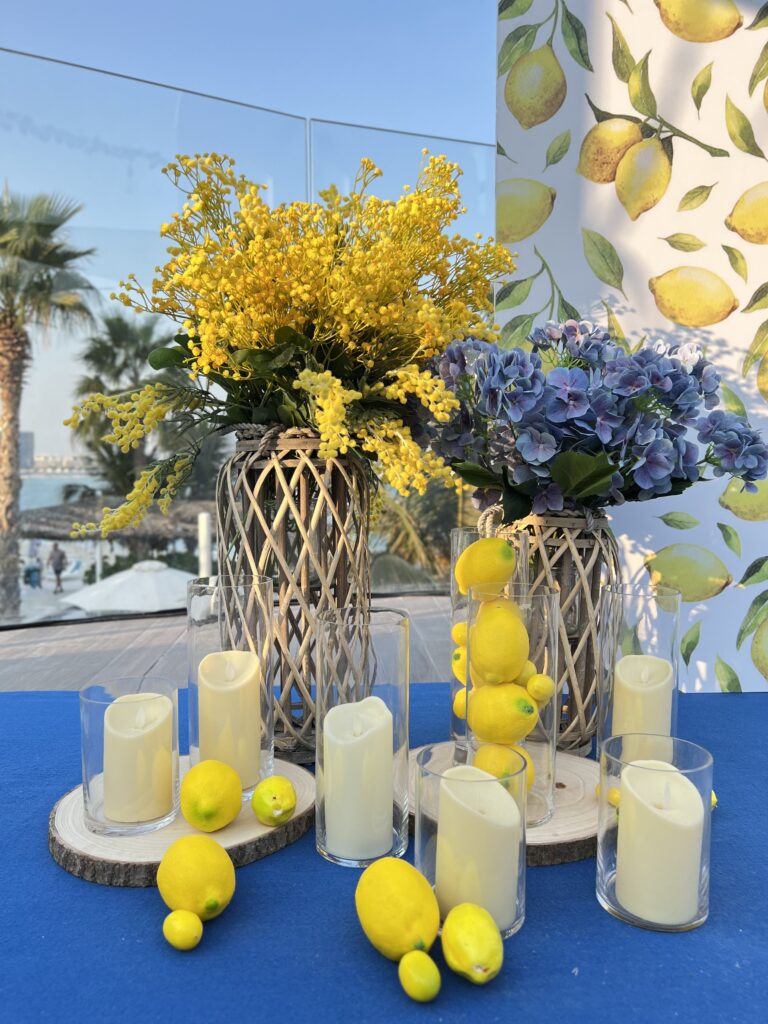 lemon party decor